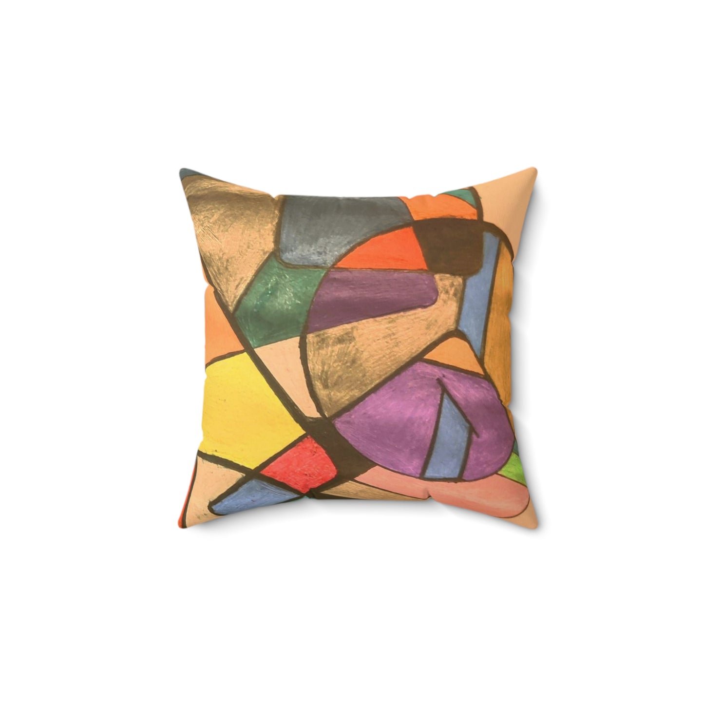 Orange Distraction Square Pillow